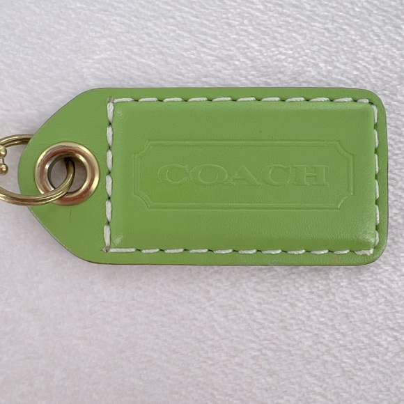 Coach Green Bag Tag - Picture 2 of 7